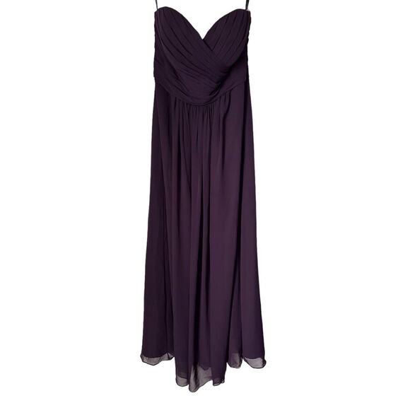 Bill Levkoff Dresses & Skirts - Bill Levkoff Dress Size 12 Chiffon Strapless Bridesmaid Evening Gown Formal Prom